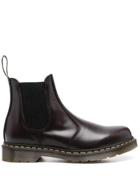 Dr. Martens slip-on leather boots Red 27280626