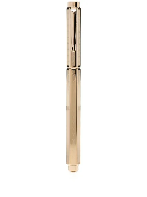 Caran d'Ache chevron engraved pen Gold CD838208