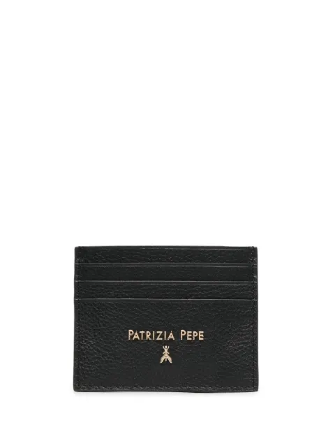 Patrizia Pepe Fly logo-plaque card holder Black CQ7001L001K103