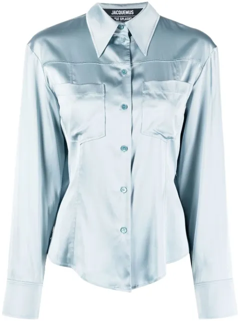 Jacquemus La Chemise Mentalo shirt Blue 221SH0121000