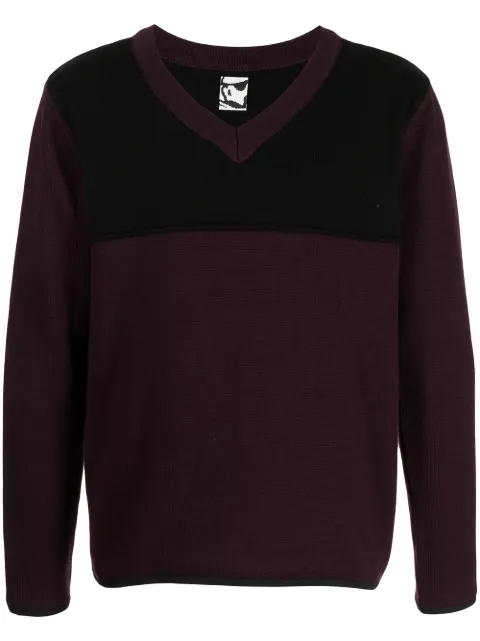 GR10K v-neck knit jumper Purple GR7A5CTBY