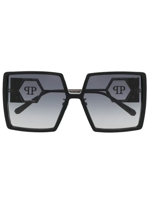 Philipp Plein Eyewear oversize square-frame sunglasses Black SPP028