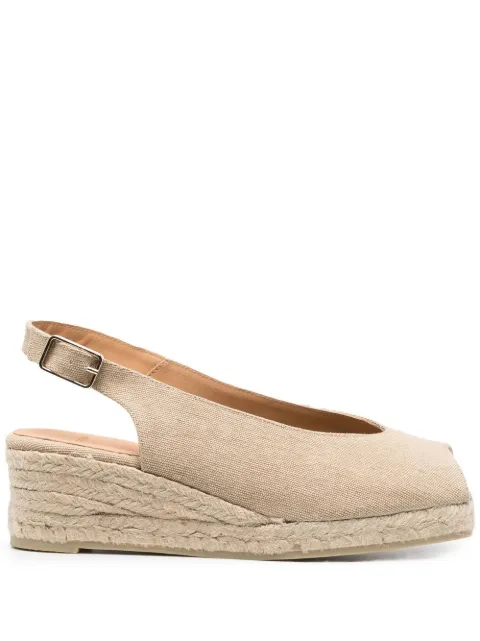 Castañer 50mm Dosalia slingback espadrilles Neutrals 021700