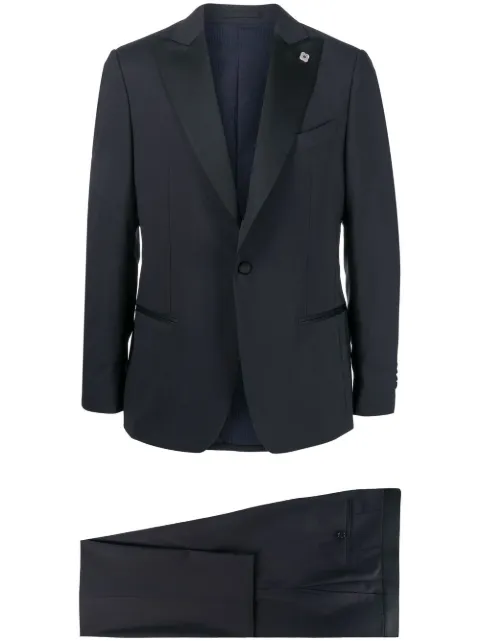 Lardini single-breasted tailored suit Blue EM7731E3EME58306