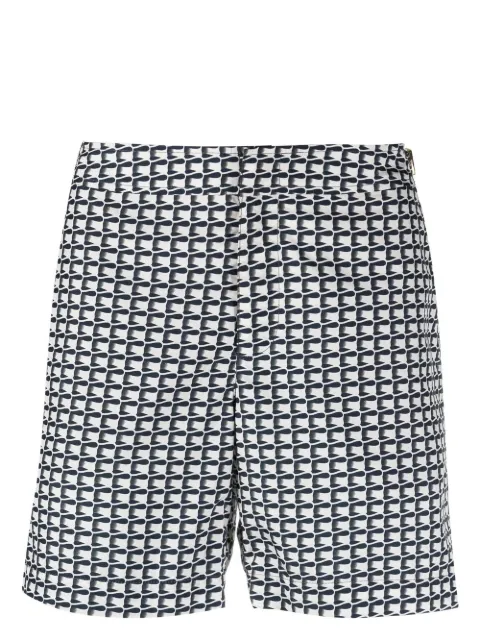 Orlebar Brown graphic-print swim shorts White 276530
