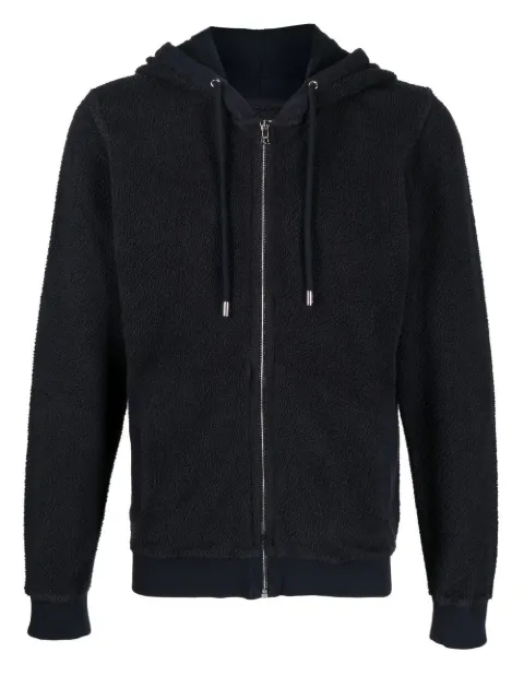 Orlebar Brown terry-cloth zip-up hoodie Blue 276658