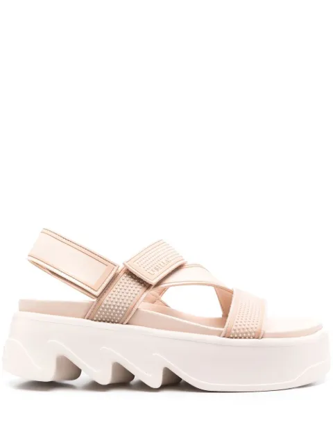 Le Silla platform touch-strap sandals Neutrals 3731U040M1PPSNO