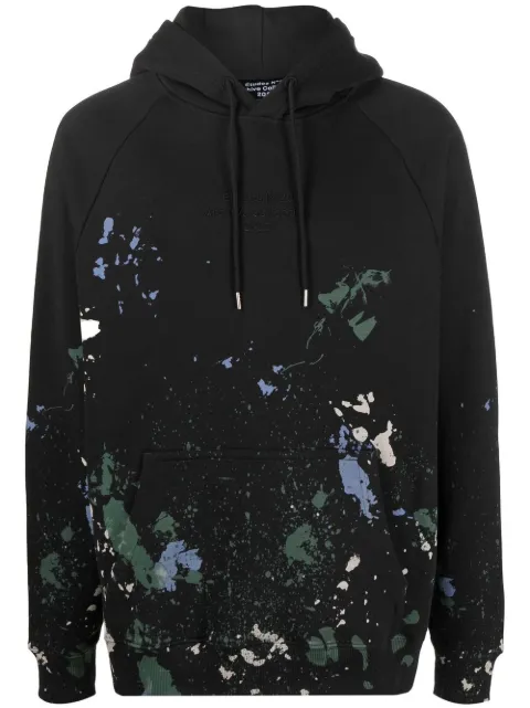 Études Studio paint-splatter organic cotton hoodie Grey H22MM271OC14AT