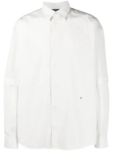 Études Studio detachable-sleeved cotton shirt Neutrals H22MM372CO06OW