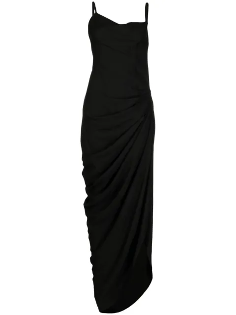 Jacquemus La Robe Saudade Longue dress Black 211DR0011020