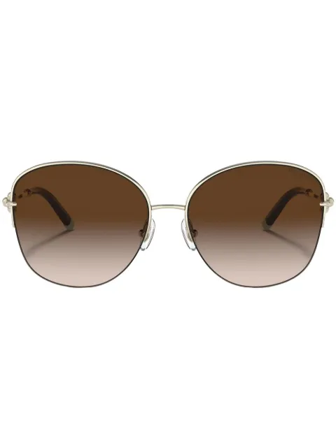 Tiffany & Co Eyewear round-frame metal sunglasses Gold TF308260213B