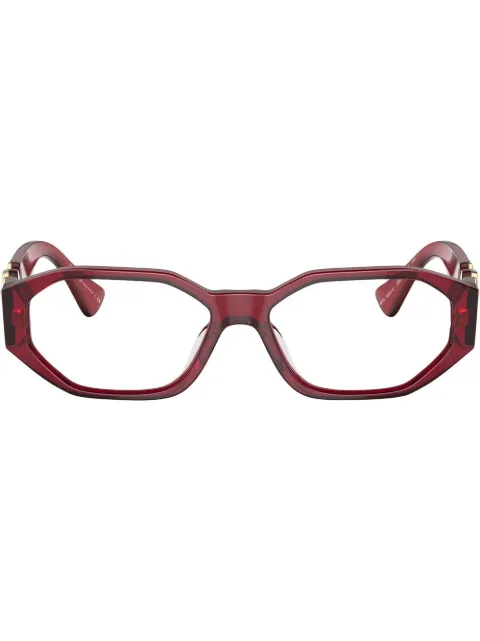 Versace Eyewear Medusa plaque optical glasses Red VE3320U388