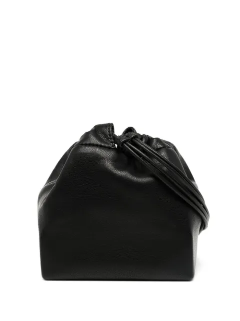 GIA STUDIOS drawstring-fastening faux-leather crossbody bag Black SS22BAG009FPU0071