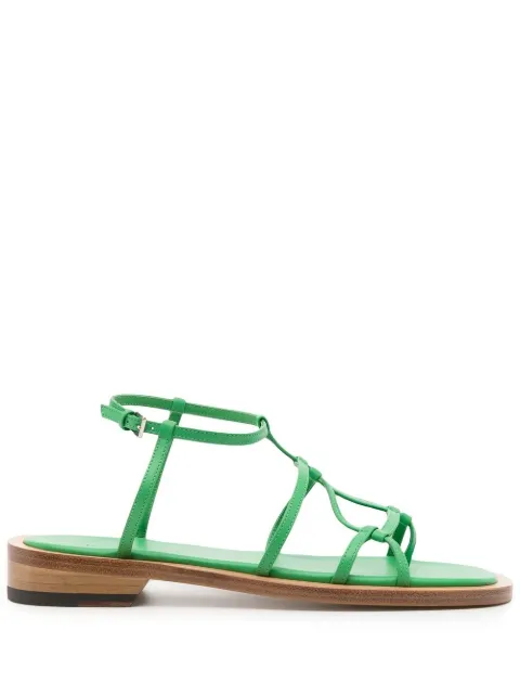 Low Classic open-toe heeled sandals Green LOW22SSSO04GN