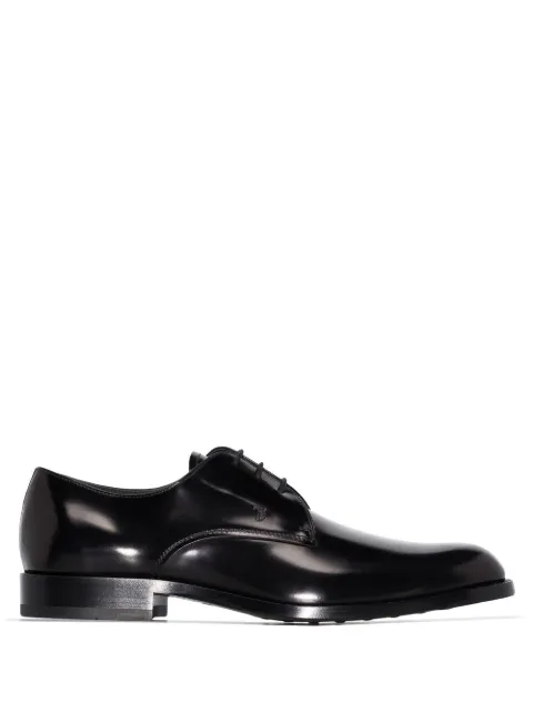 Tod's polished leather derby shoes Black XXM01E00C20AKTB999