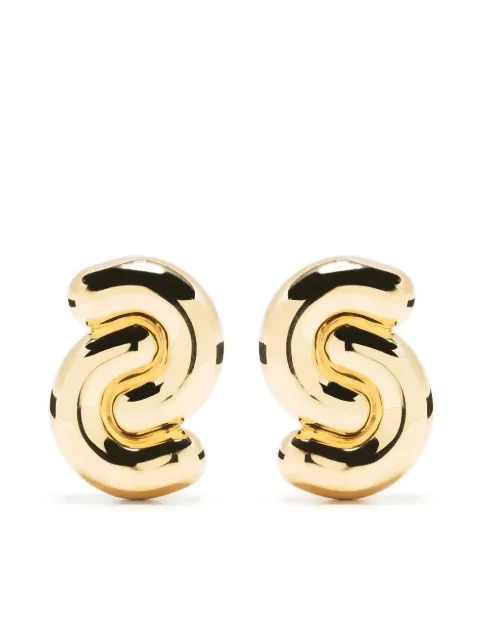 Uncommon Matters Tropos double-curve earrings Gold TBOEA13V