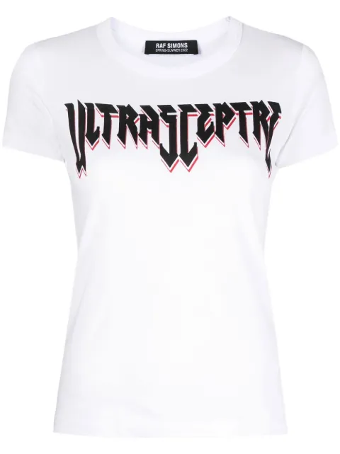Raf Simons graphic-print cotton T-shirt White 221W110