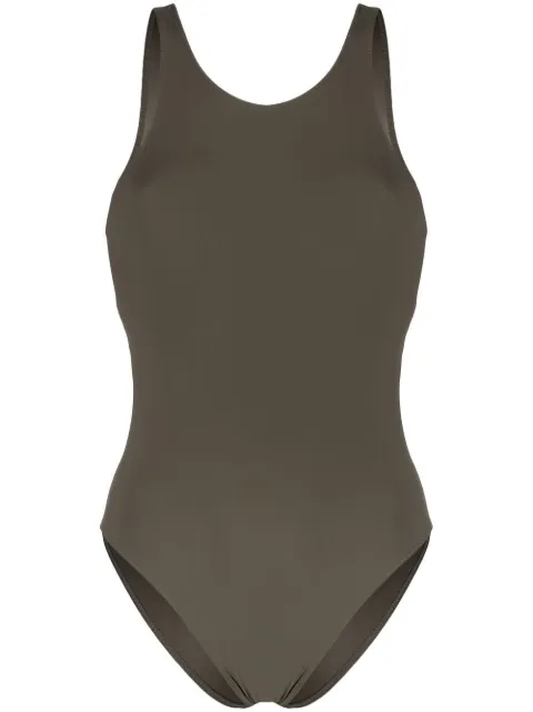 LIDO sleeveless tank swimsuit Green QUATTORDICI