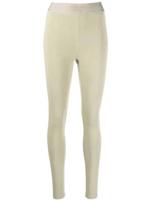 FEAR OF GOD ESSENTIALS logo-waistband leggings Green 130BT213033FW