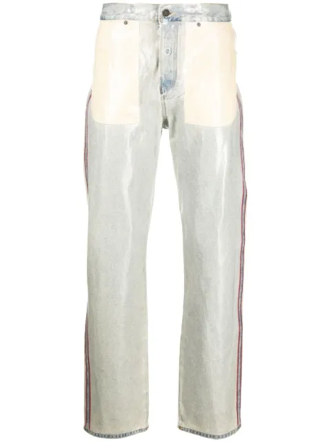 Diesel side-stripe straight-leg jeans Blue A07680007H6