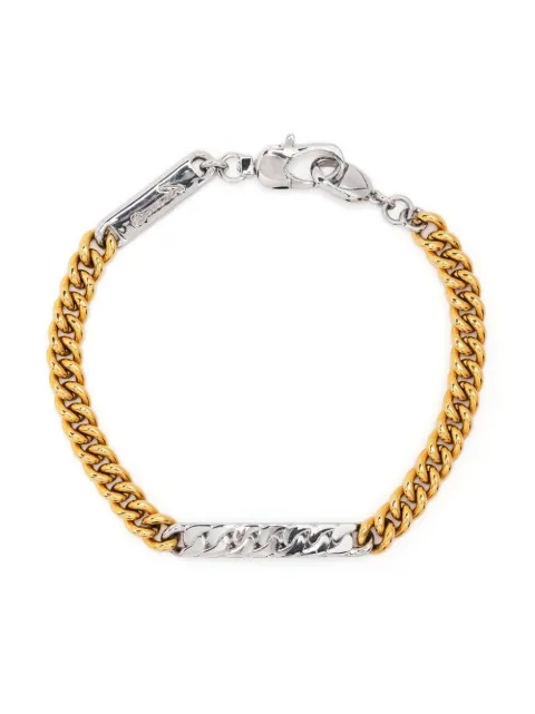 Capsule Eleven two-tone chain-link bracelet Gold POWERTAGBRACELETTWOTONEMAN