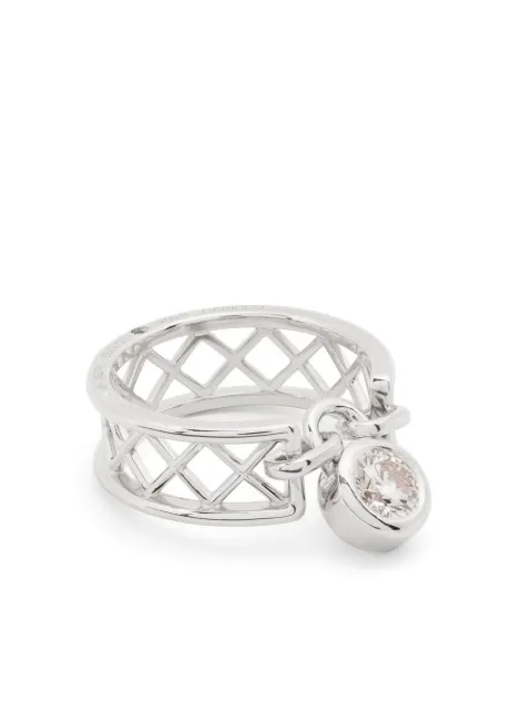 Courbet 18kt recycled white gold diamond ring Silver R38W001005