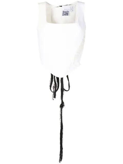 Natasha Zinko lace-detail corset White FW22D2NZ20106