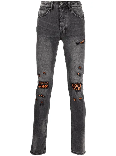 Ksubi ripped-detail skinny jeans Black 5000007253