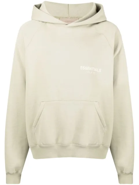 FEAR OF GOD ESSENTIALS logo-print oversized hoodie Green 192BT212054F