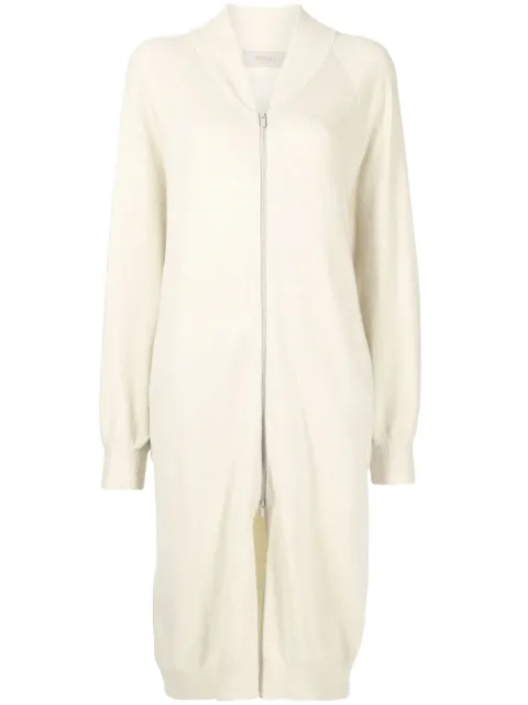 FEAR OF GOD ESSENTIALS zip-up long-length cardigan Neutrals 192BT213115FW