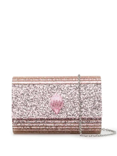 Kurt Geiger London Drench Party Eagle clutch bag Pink 8764053979