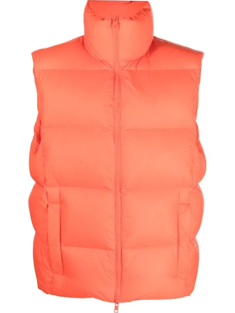 MSGM padded zip gilet Orange 3340MH17227701