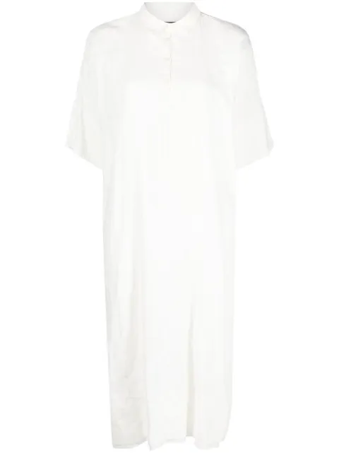 Kristensen Du Nord silk midi shirt dress Neutrals A145
