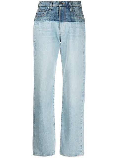 AMIRI high-rise straight-leg jeans Blue PS22WDS008