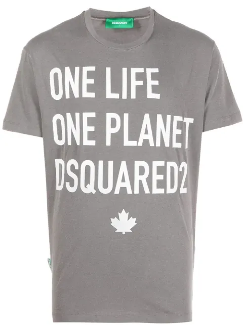 DSQUARED2 logo-print cotton T-shirt Grey S78GD0049S24321
