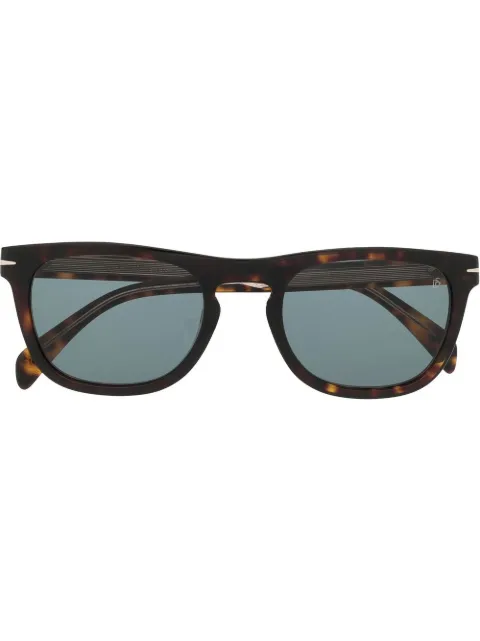 Eyewear by David Beckham tortoiseshell square-frame sunglasses Brown DB7077S