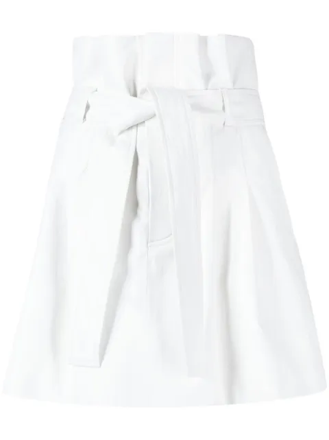 Goen.J pleated mini skirt White GNJ22SSSK02