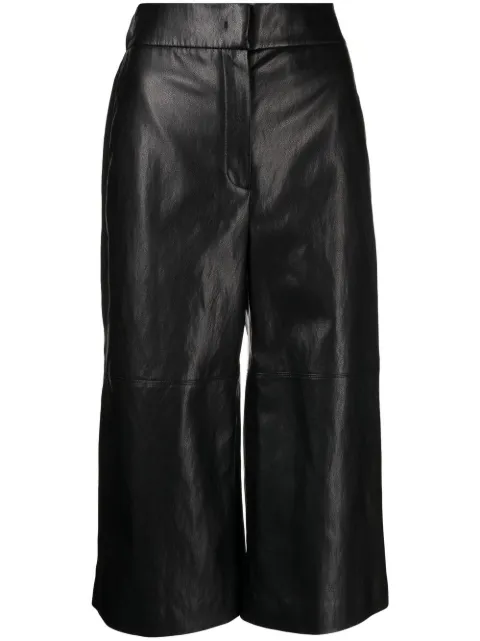 Goen.J high waist cropped trousers Black GNJ22SSPT01