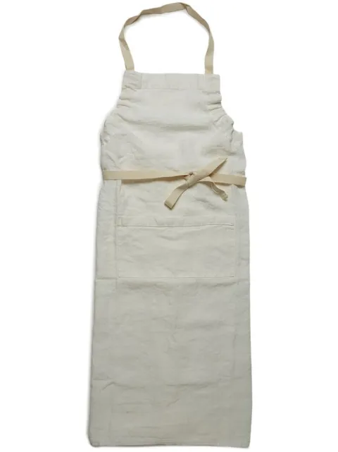 Once Milano long linen apron White A37KI030035W