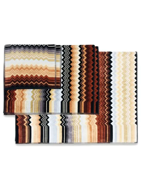 Missoni Home Giacomo five-piece towel set Black 1G3SP99828