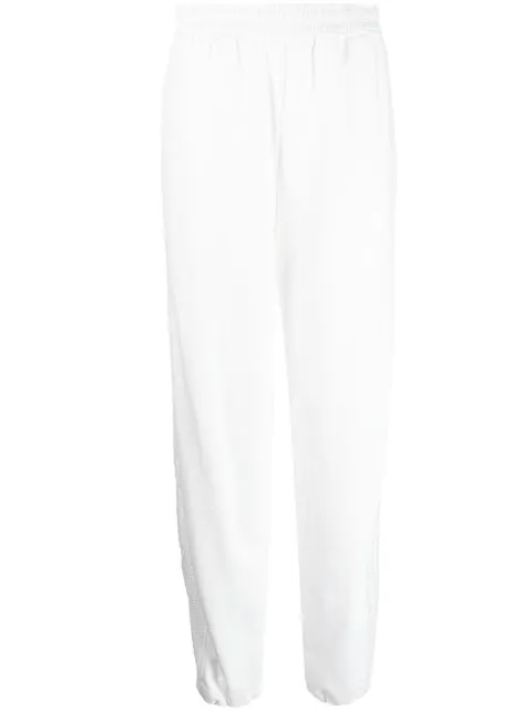 Goen.J cut out-detail track pants White GNJ22SSPT09