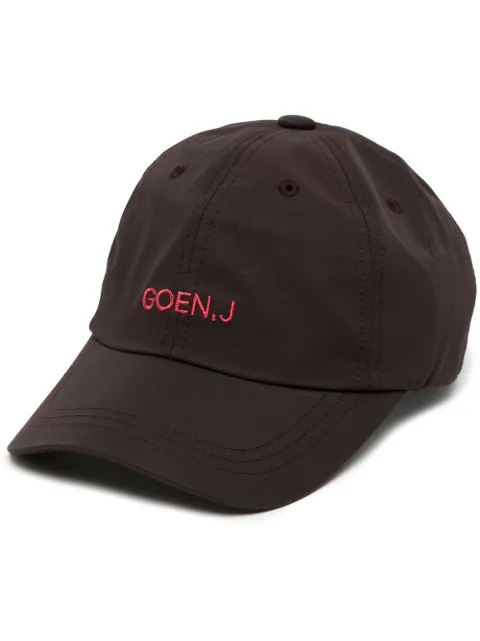 Goen.J embroidered-logo baseball cap Black GNJ22SSACC02