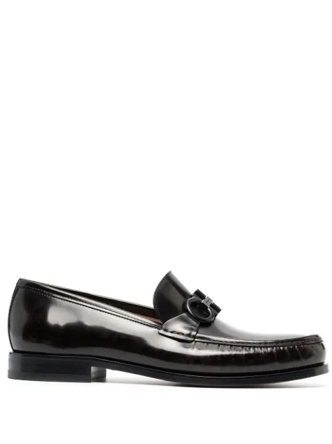 Ferragamo Gancini horsebit loafers Brown 749434