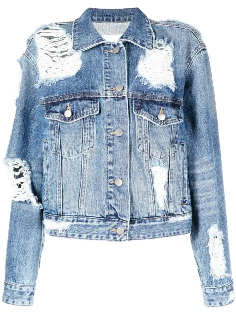 Goen.J distressed denim jacket Blue GNJ22SSJK03