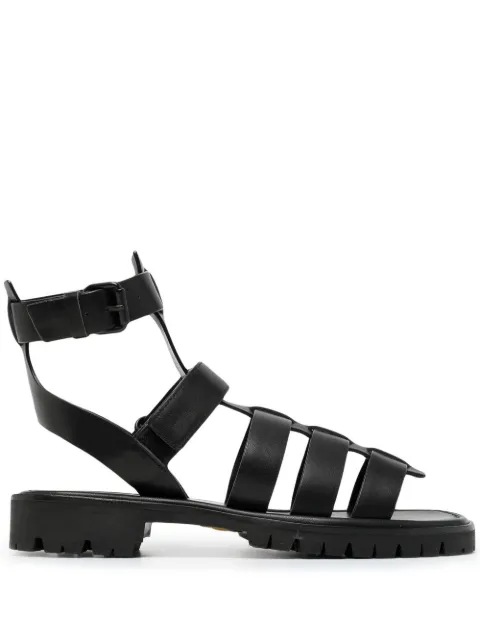 Juun.J caged leather sandals Black JW25K2W50