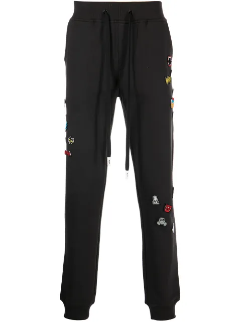 Haculla decorative-pin detail track pants Black HA08BBKB01