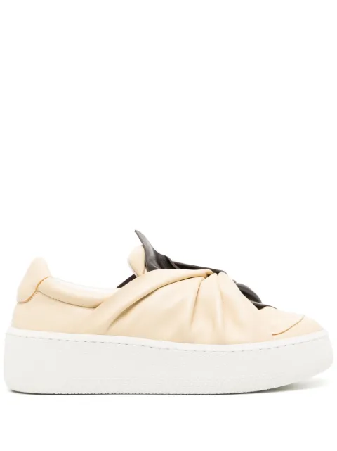 Ports 1961 two-tone knot-detail loafers Neutrals PW122ZSN12ULAN065