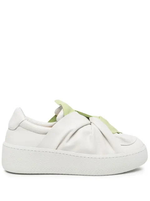 Ports 1961 two-tone knot-detail loafers White PW122ZSN12ULAN065