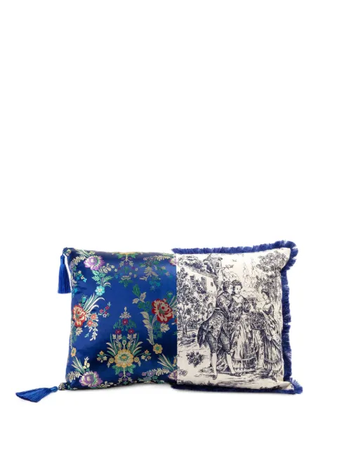 Seletti Hybrid Argia panelled cushion Blue 09100FP
