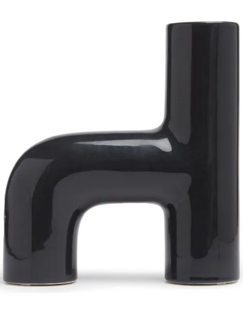 Nuove Forme Pidou H-shape vase Black IKN8